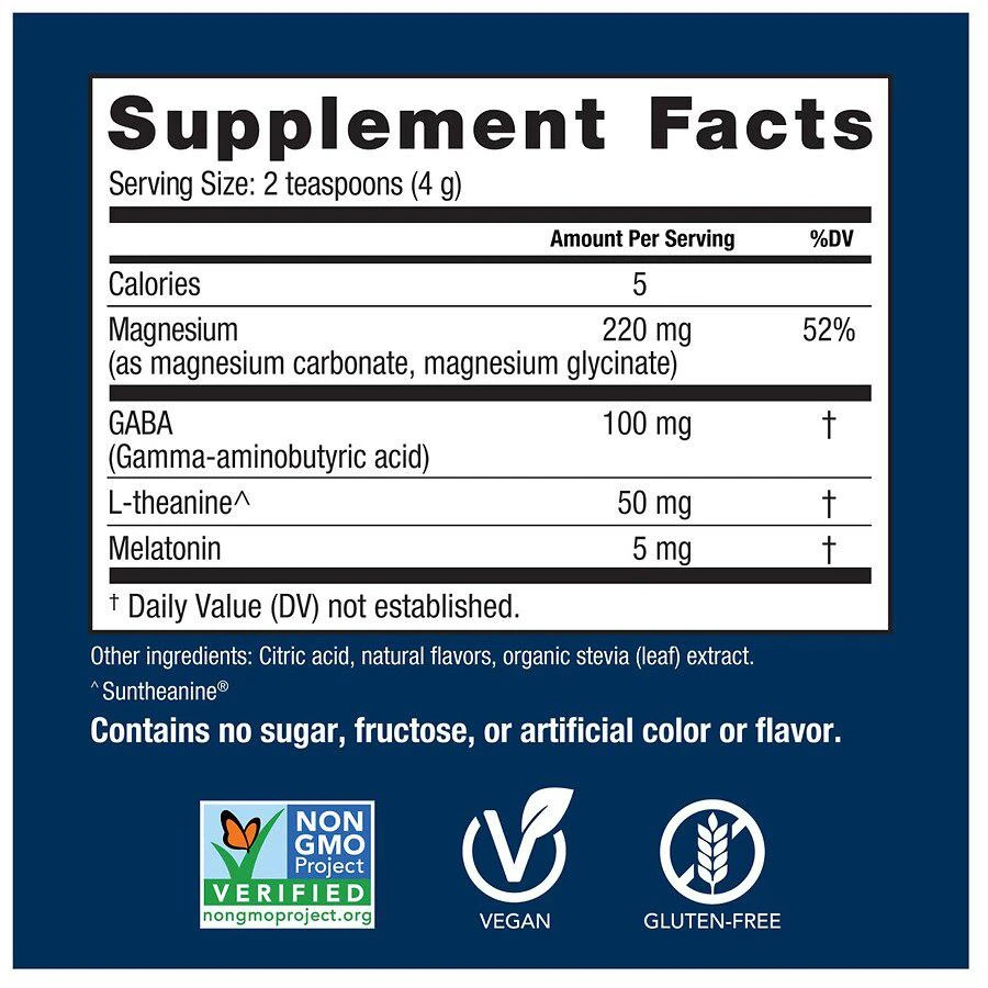 商品Natural Vitality|Calm Sleep Drink Mix, Magnesium Supplement with Melatonin Mixed Berry,价格¥163,第4张图片详细描述