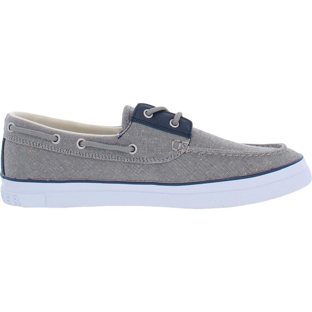 商品Tommy Hilfiger|Tommy Hilfiger Mens Peck Canvas Slip On Boat Shoes,价格¥315,第5张图片详细描述