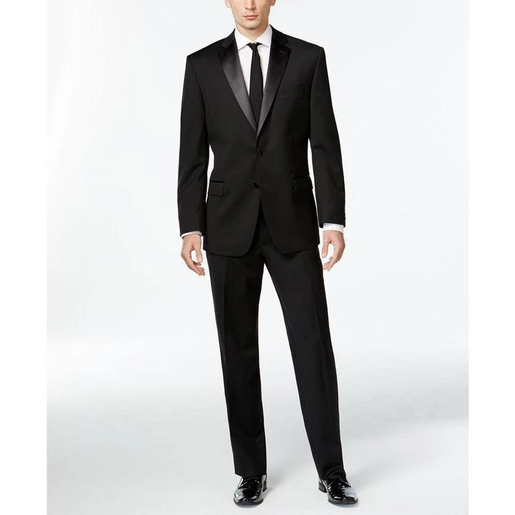 商品Calvin Klein|Black Two-Button Modern-Fit Tuxedo,价格¥1465,第1张图片