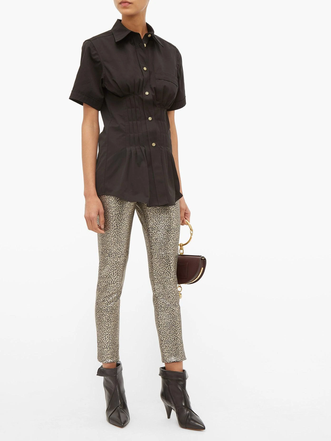 Gramy pleated cotton-canvas shirt 商品