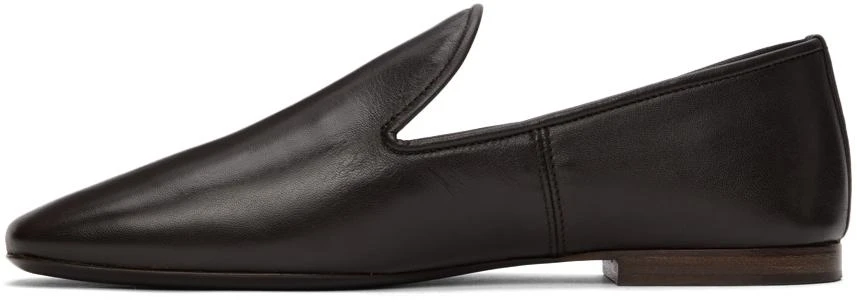 商品Lemaire|Brown Leather Soft Loafers,价格¥2374,第3张图片详细描述