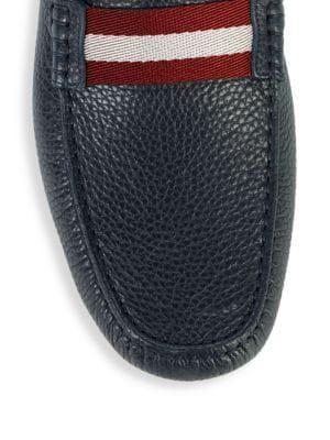商品Bally|Waltec Pebbled Leather Loafers,价格¥2065,第6张图片详细描述