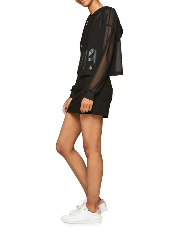 商品Miss Selfridge|Mesh Cropped Hoodie,价格¥63,第5张图片详细描述