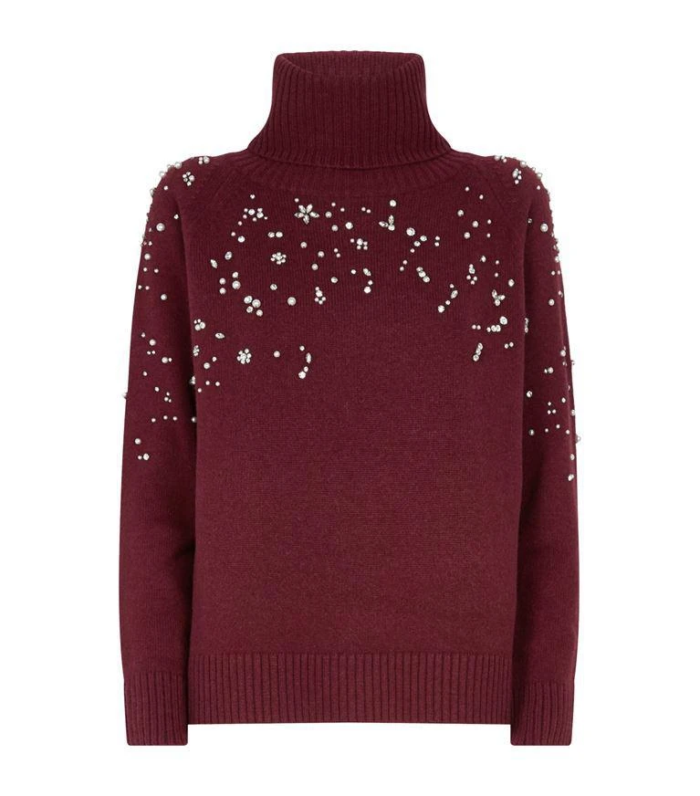 商品Max Mara|Acciuga Embellished Wool-Cashmere Sweater,价格¥5394,第1张图片