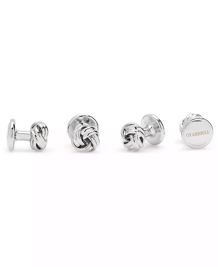 商品Ox and Bull Trading Co.|Men's Knot Cufflink and Stud Set,价格¥746,第2张图片详细描述