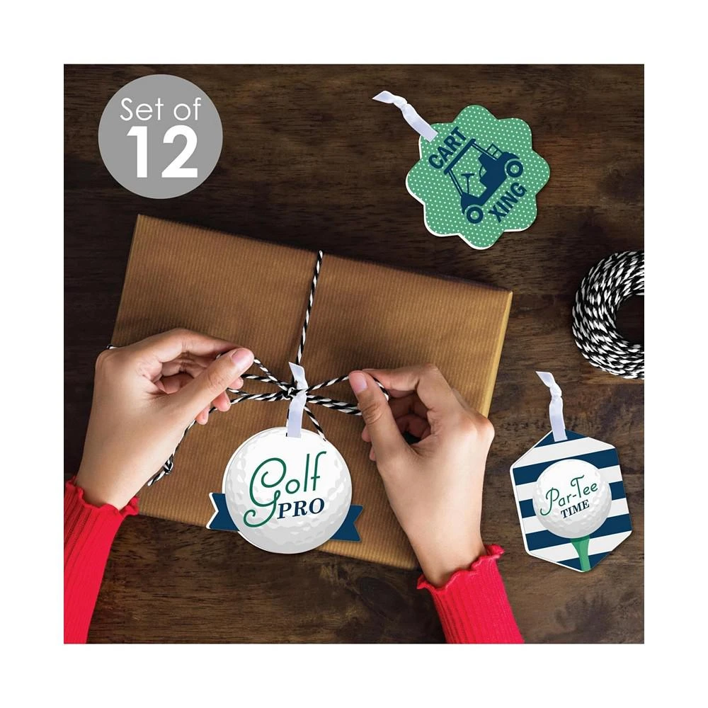 商品Big Dot of Happiness|Par-Tee Time - Golf - Assorted Hanging Favor Tags - Gift Tag Toppers - Set of 12,价格¥149,第2张图片详细描述