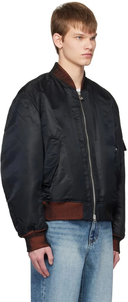 商品Solid Homme|Black Padded Bomber Jacket,价格¥2419,第2张图片详细描述