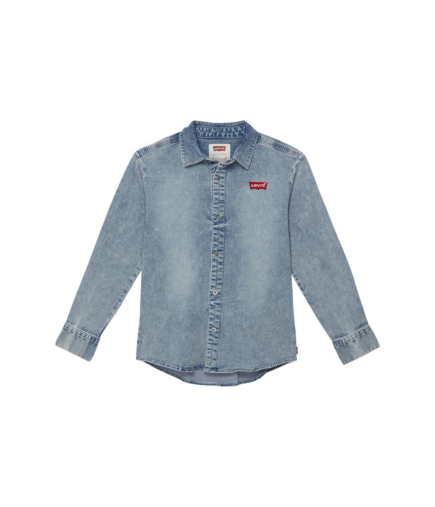 Button-Up Denim Shirt (Big Kids)商品第1张图片规格展示