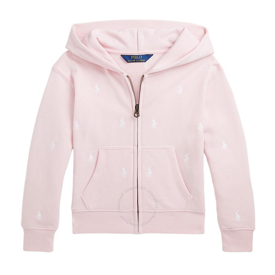Ralph Lauren Girls Polo Pony Logo Print Hoodie - Hoodies