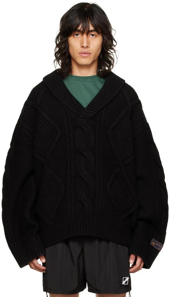 商品We11done|Black Argyle Sweater,价格¥2478,第1张图片