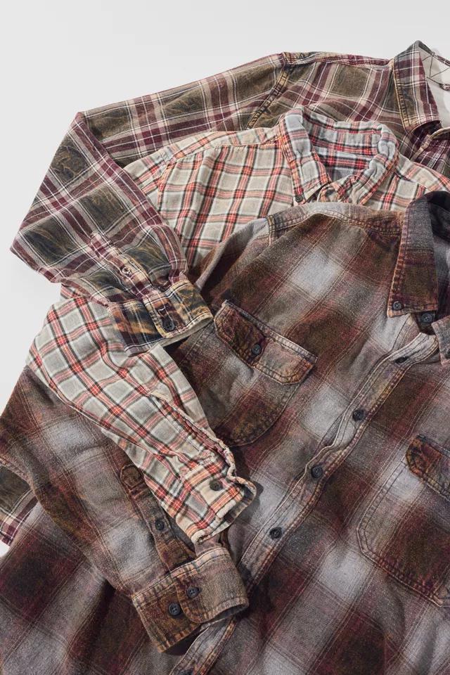 Urban Renewal Remade Acid Wash Flannel Shirt商品第2张图片规格展示