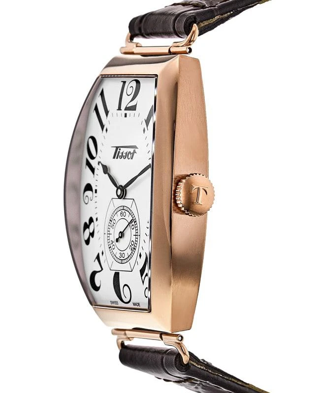 商品Tissot|Tissot Heritage Porto Mechanical Gold Tone Leather Strap Men's Watch T128.505.36.012.00,价格¥7148,第3张图片详细描述