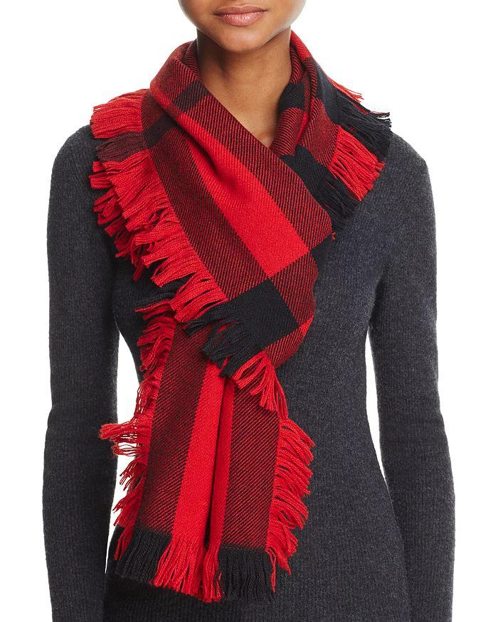 商品Burberry|Half Mega Fringe Scarf,价格¥2165,第1张图片