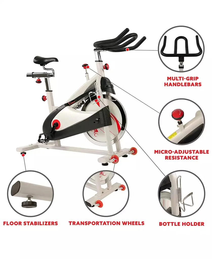 商品Sunny Health & Fitness|SF-B1509 Belt Drive Premium Indoor Cycling Bike,价格¥3341,第4张图片详细描述