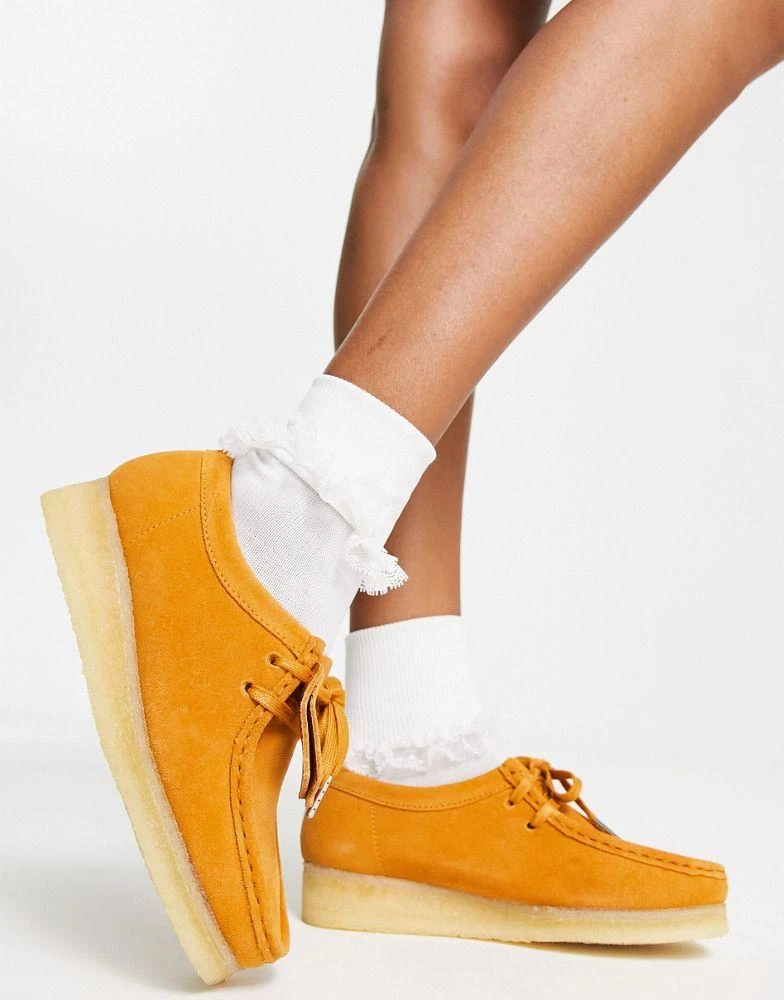 商品Clarks|Clarks Originals wallabee shoe in turmeric suede,价格¥582,第2张图片详细描述