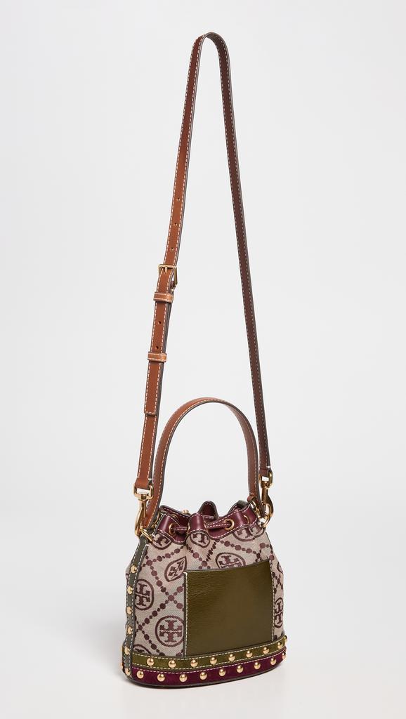 商品Tory Burch|Tory Burch T Monogram Jacquard Studded Bucket Bag,价格¥4442,第6张图片详细描述