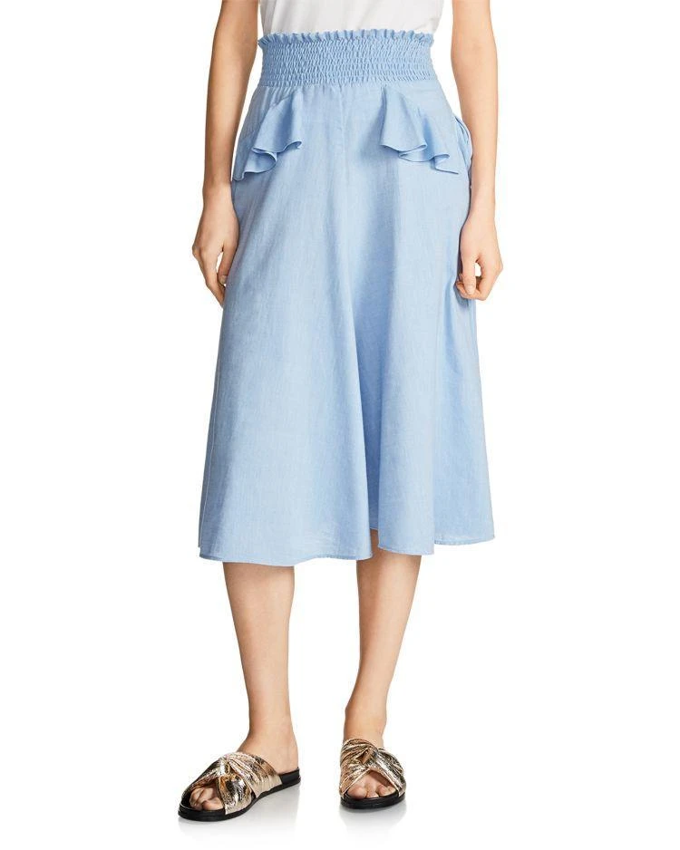 商品Maje|Maje Jiliio Smocked Skirt,价格¥813,第1张图片