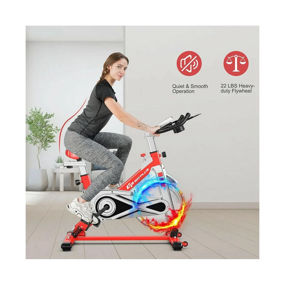 商品Costway|Indoor Stationary Exercise Cycle Bike Bicycle Workout,价格¥2247,第3张图片详细描述