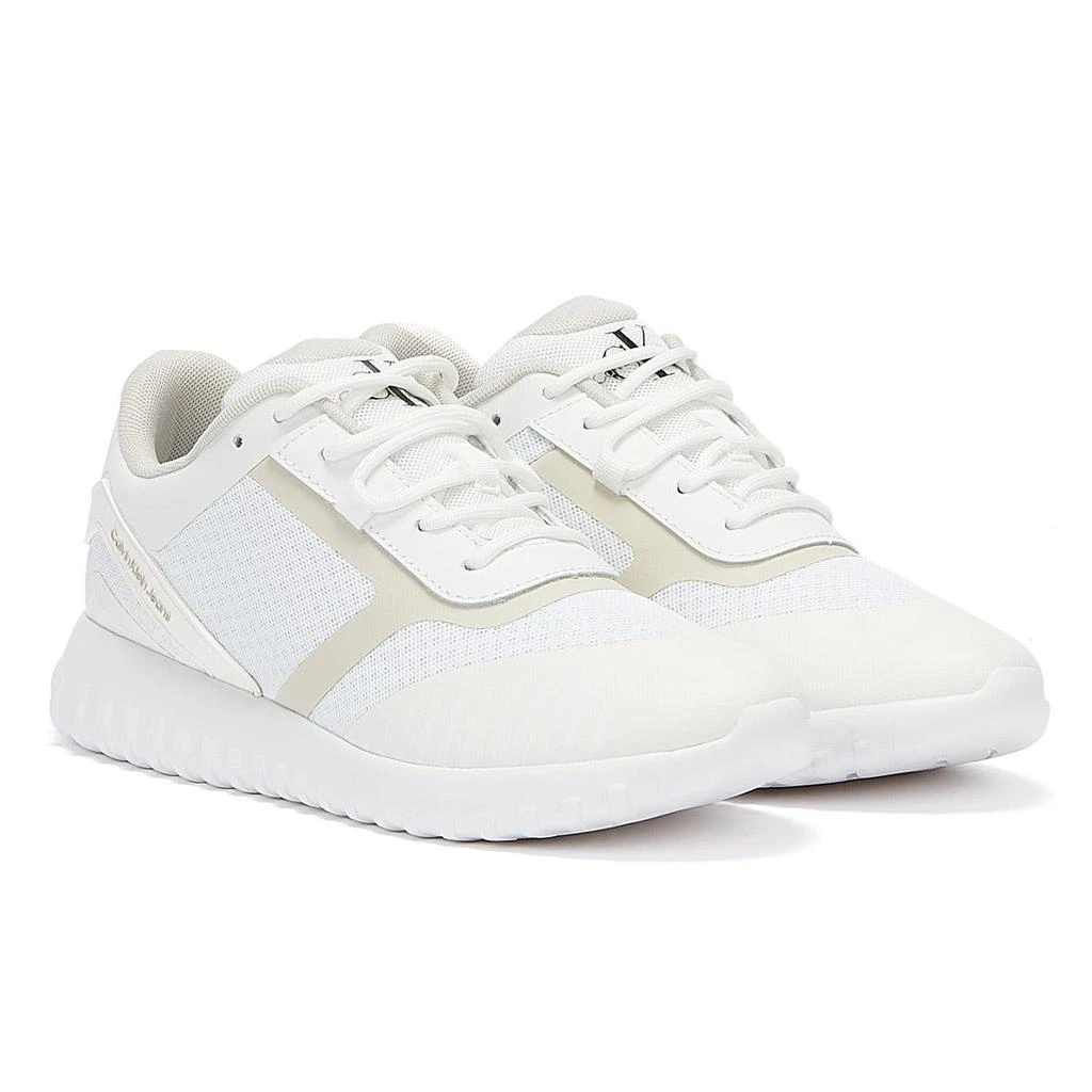 商品Calvin Klein|Calvin Klein Jeans Sporty Runner EVA 3 Womens White Trainers,价格¥461,第1张图片