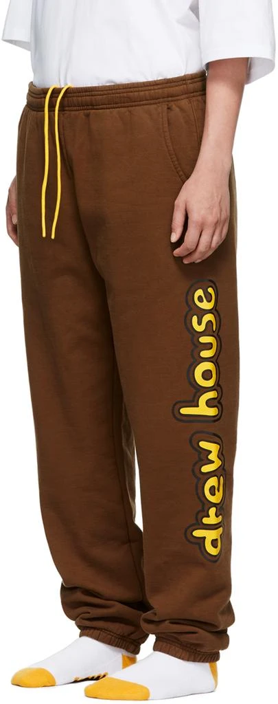 商品Drew House|SSENSE Exclusive Brown Cartoon Font Lounge Pants,价格¥576,第4张图片详细描述
