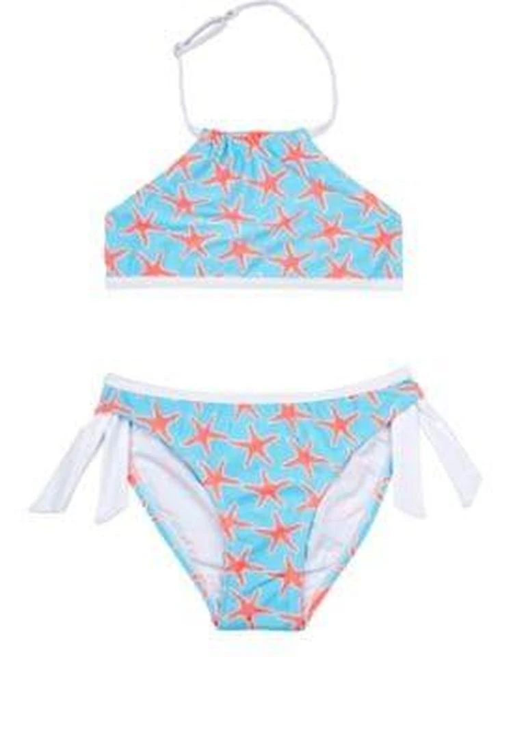 商品Snapper Rock|Starfish-Print Halter Bikini,价格¥447,第1张图片