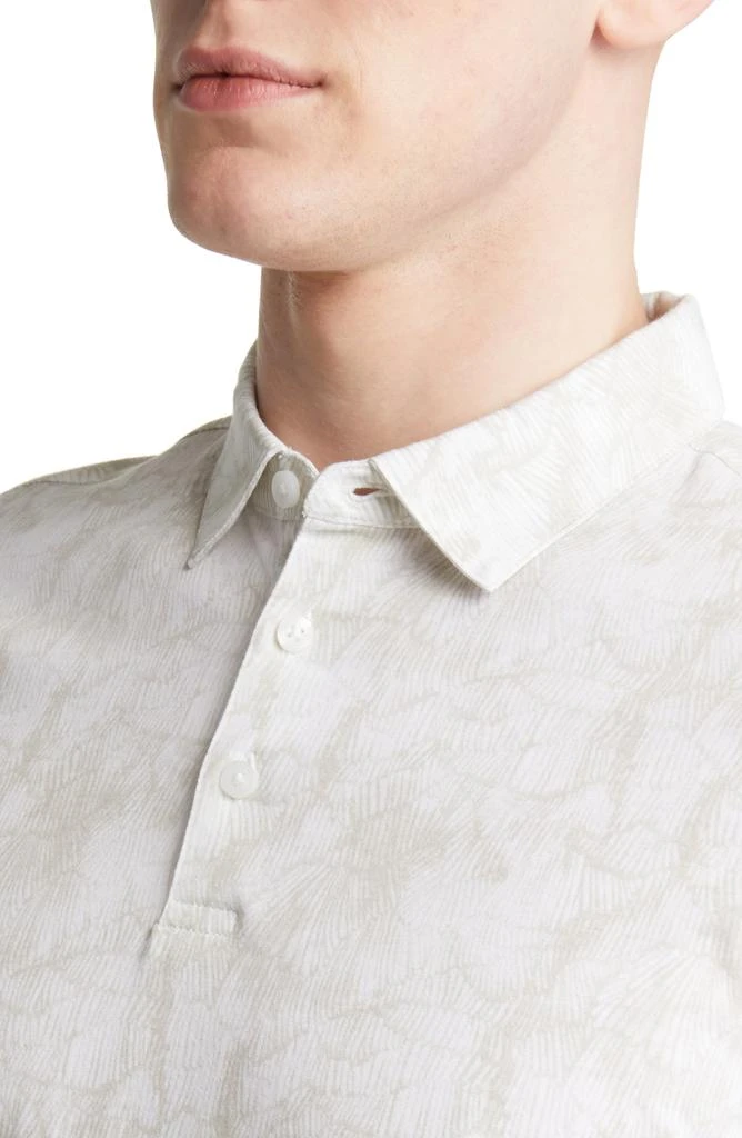 商品Robert Barakett|Marzipan Leaf Print Cotton Polo,价格¥229,第4张图片详细描述
