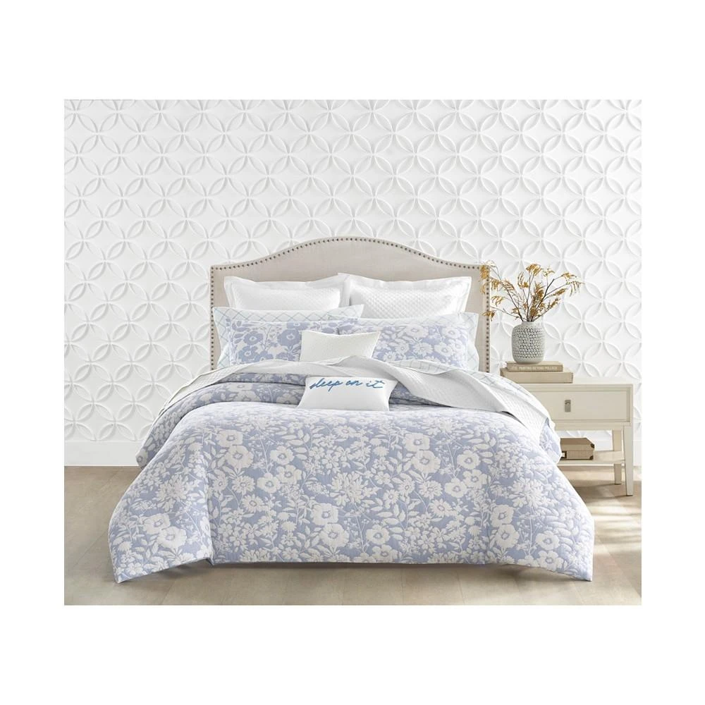 Silhouette Floral 3-Pc. Comforter Set, King, Created for Macy's 商品