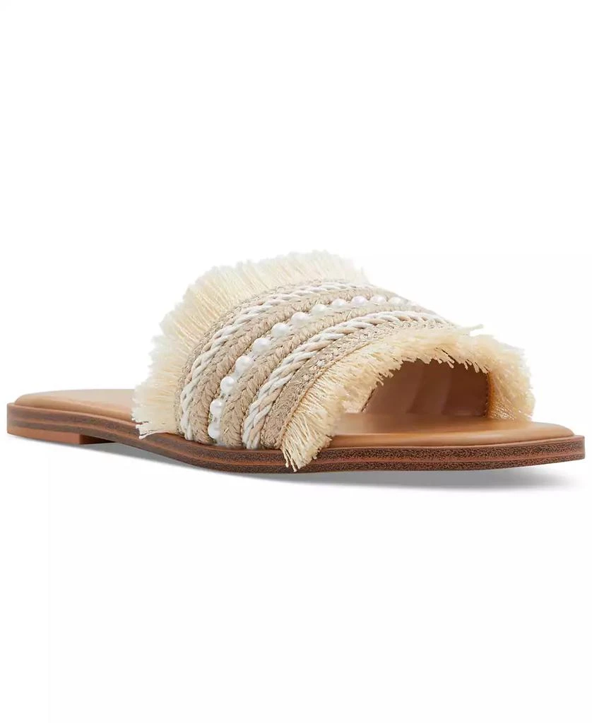 商品ALDO|Women's Fringy Slide Flat Sandals,价格¥456,第1张图片