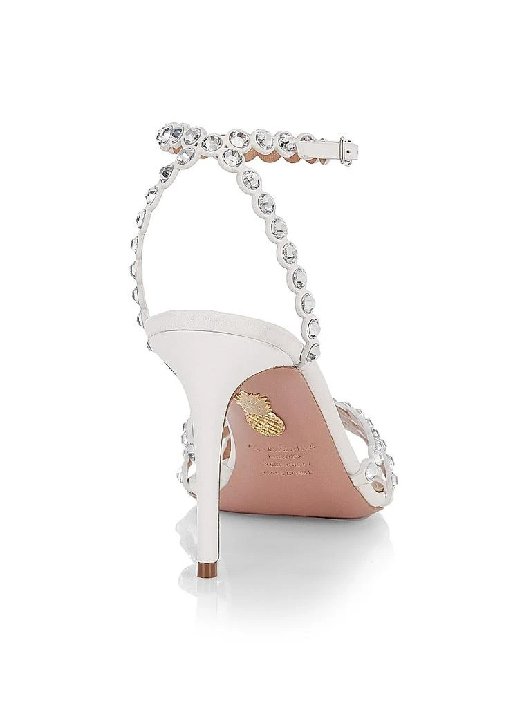 商品Aquazzura|Tequila 85MM Bead & Leather Sandals,价格¥11321,第3张图片详细描述