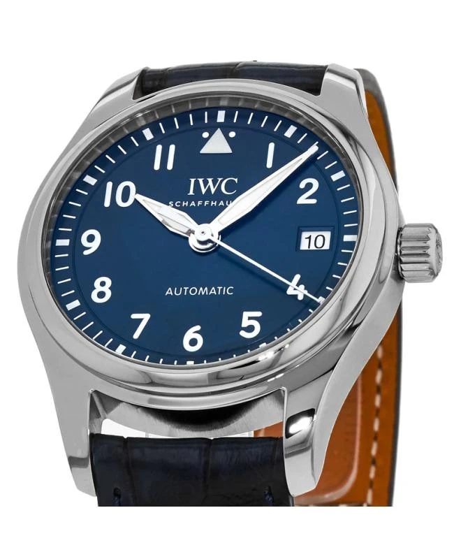 商品IWC Schaffhausen|IWC Pilot's Automatic Blue Dial Leather Strap Unisex Watch IW324008,价格¥29340,第2张图片详细描述
