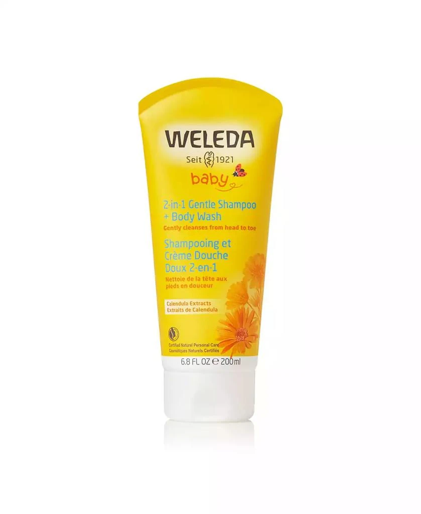 商品Weleda|2-In-1 Gentle Baby Shampoo and Body Wash with Calendula Extracts, 6.8 oz,价格¥109,第1张图片