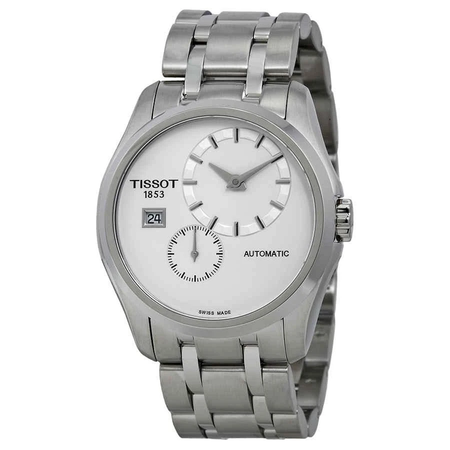 商品Tissot|Couturier White Dial Stainless Steel Automatic Mens Watch T0354281103100,价格¥3075,第1张图片