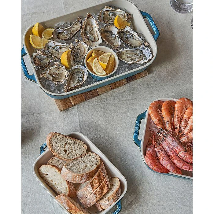 商品Staub|3 Pc Rectangular Stoneware Bakers Set,价格¥748,第5张图片详细描述