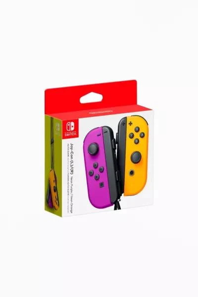 商品Nintendo|Nintendo Switch Neon Purple/Neon Orange Joy-Con (L-R) Controller,价格¥600,第1张图片详细描述