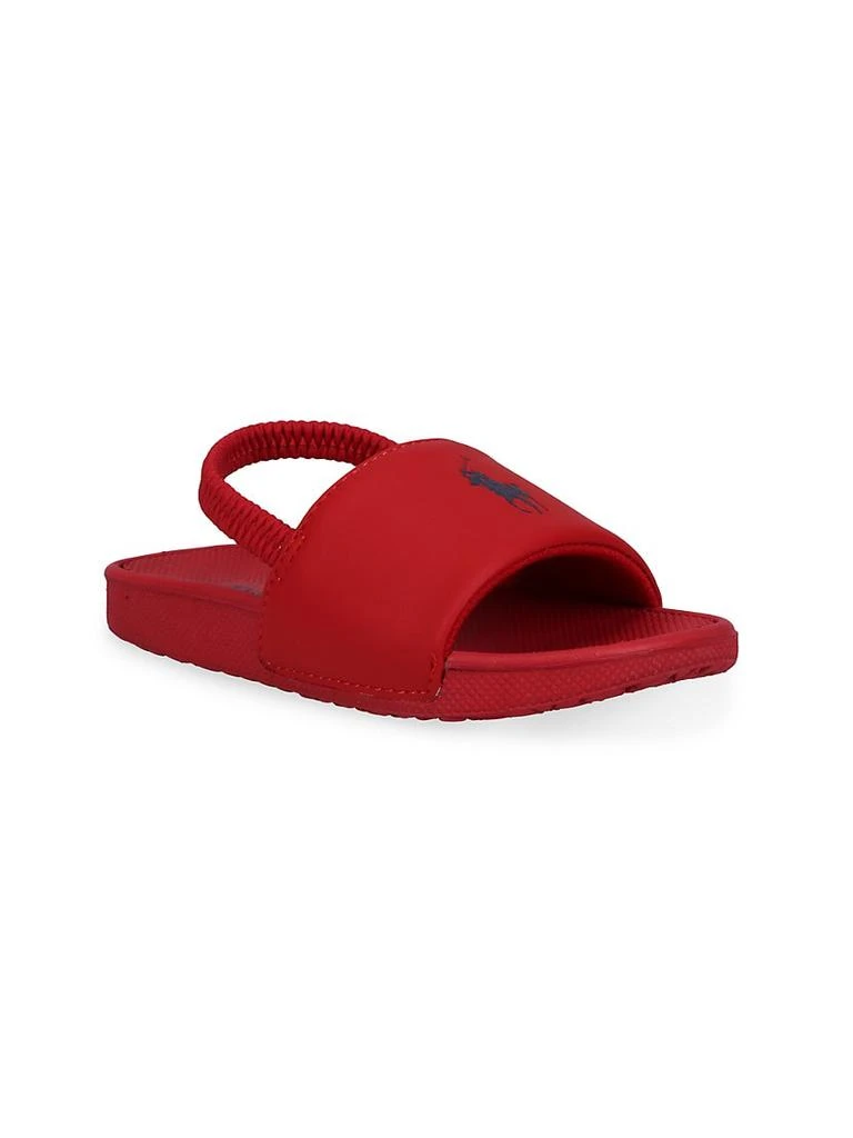 商品Ralph Lauren|Kid's Cayson Rubber Logo Slides,价格¥224,第1张图片