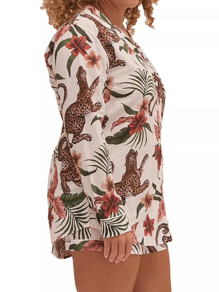 商品Desmond & Dempsey|Soleia Print Cotton Signature Pajama Set,价格¥1451,第3张图片详细描述