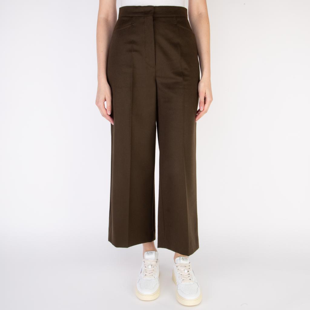 商品Max Mara|Max Mara Trousers Military,价格¥1857,第1张图片