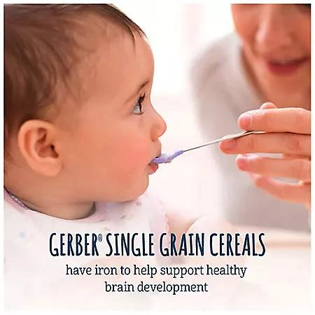 商品Gerber|婴儿辅食米糊 (16 oz.2罐装),价格¥78,第4张图片详细描述