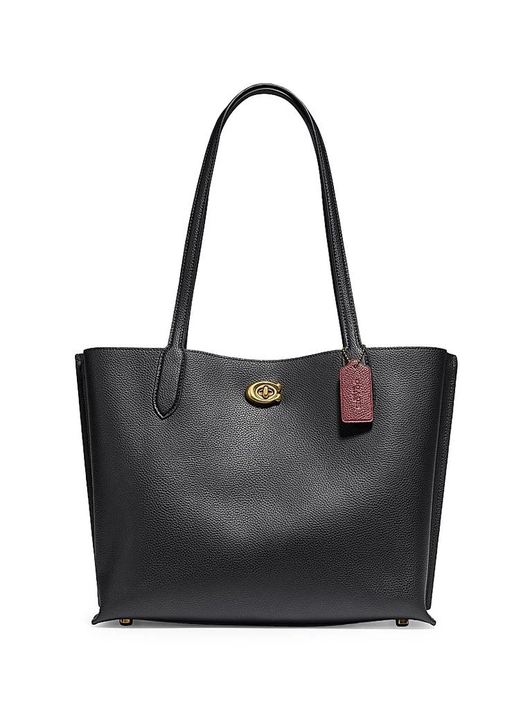 商品Coach|Willow Leather Tote,价格¥2609,第1张图片