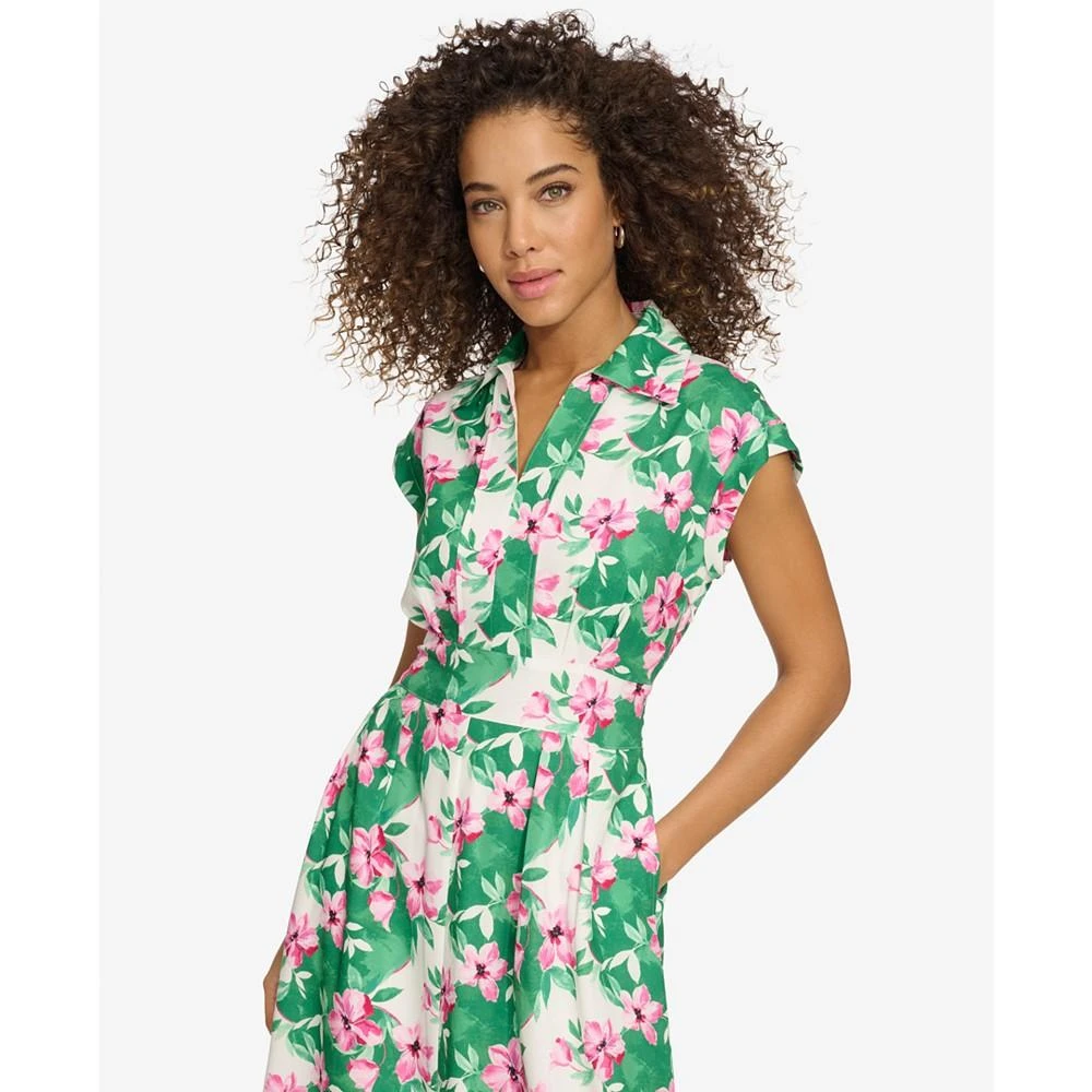 商品Kensie|Women's Floral-Print Midi Dress,价格¥958,第4张图片详细描述