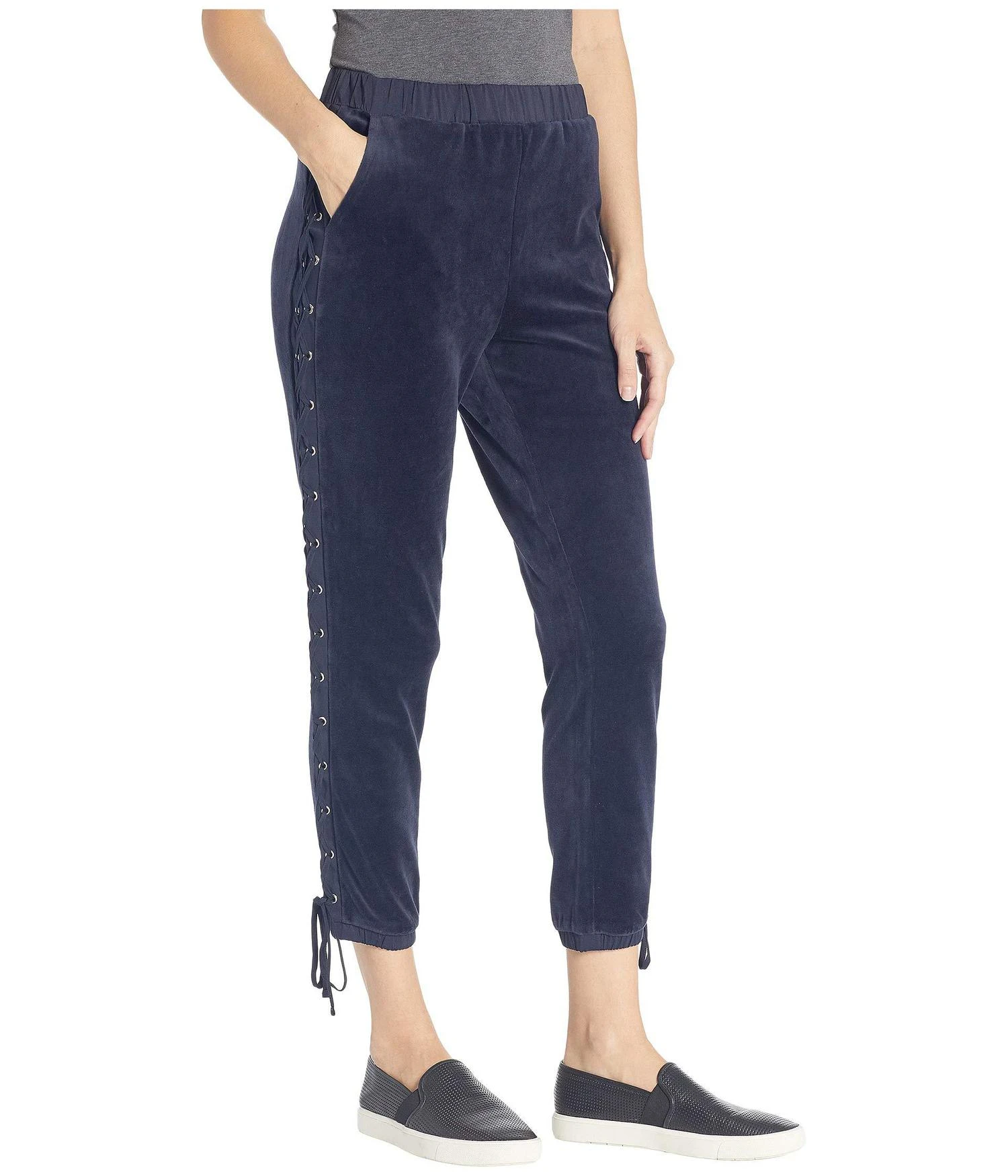 商品Juicy Couture|Track Velour Pants with Lacing,价格¥152,第4张图片详细描述