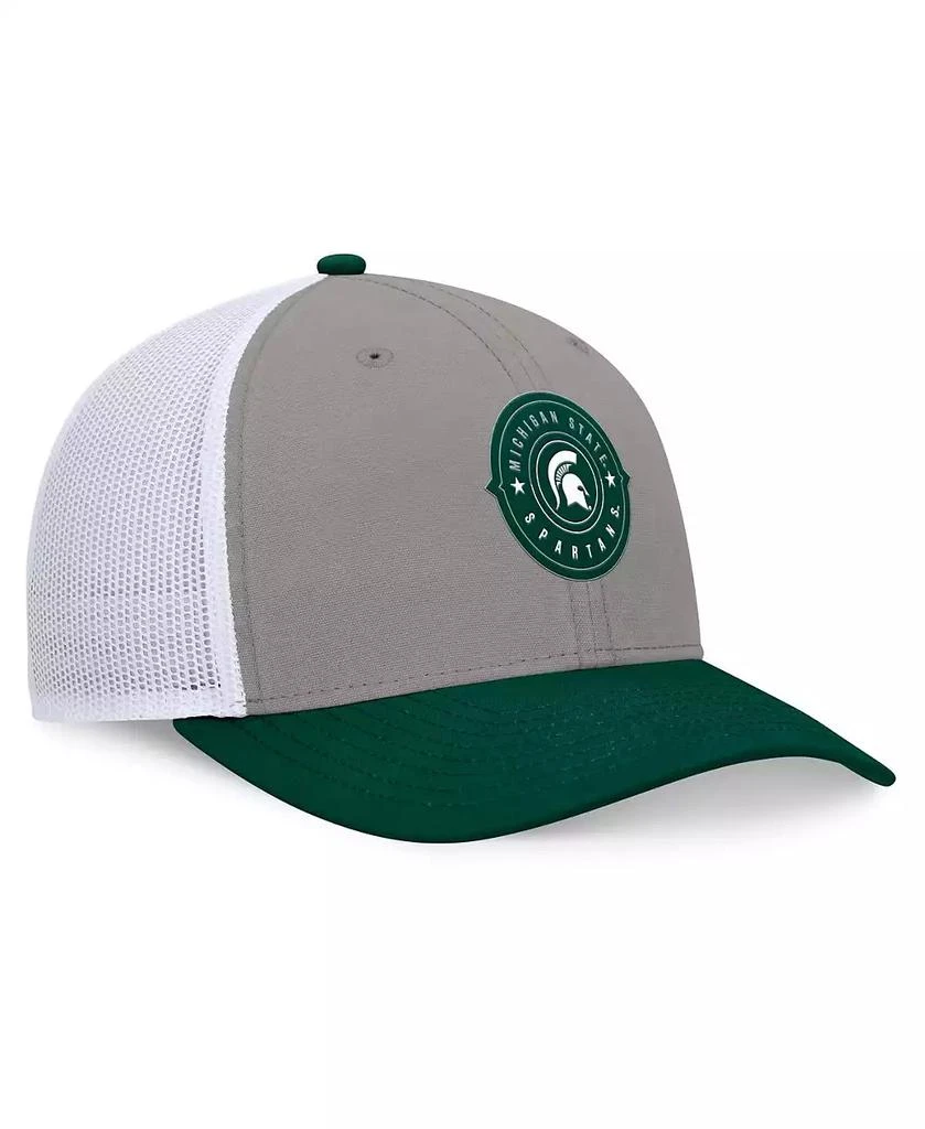 商品Top of the World|Men's Gray/Green Michigan State Spartans Rob Trucker Adjustable Hat,价格¥193,第3张图片详细描述