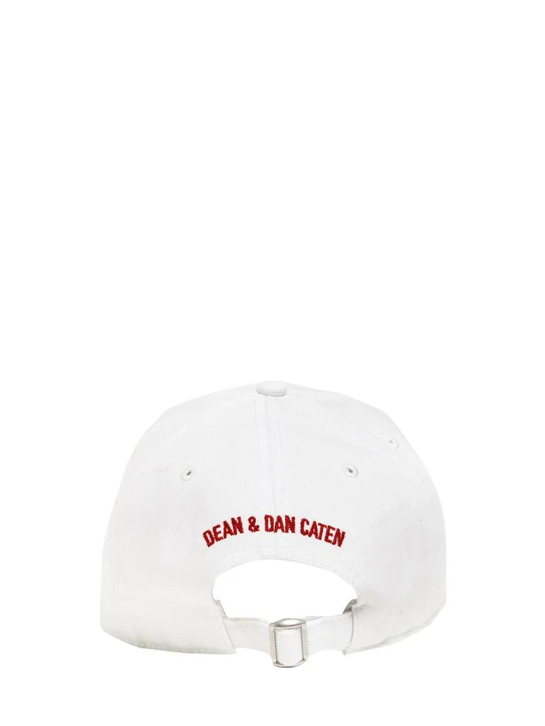 商品DSQUARED2|Icon Taped Cotton Gabardine Cap,价格¥1595,第4张图片详细描述