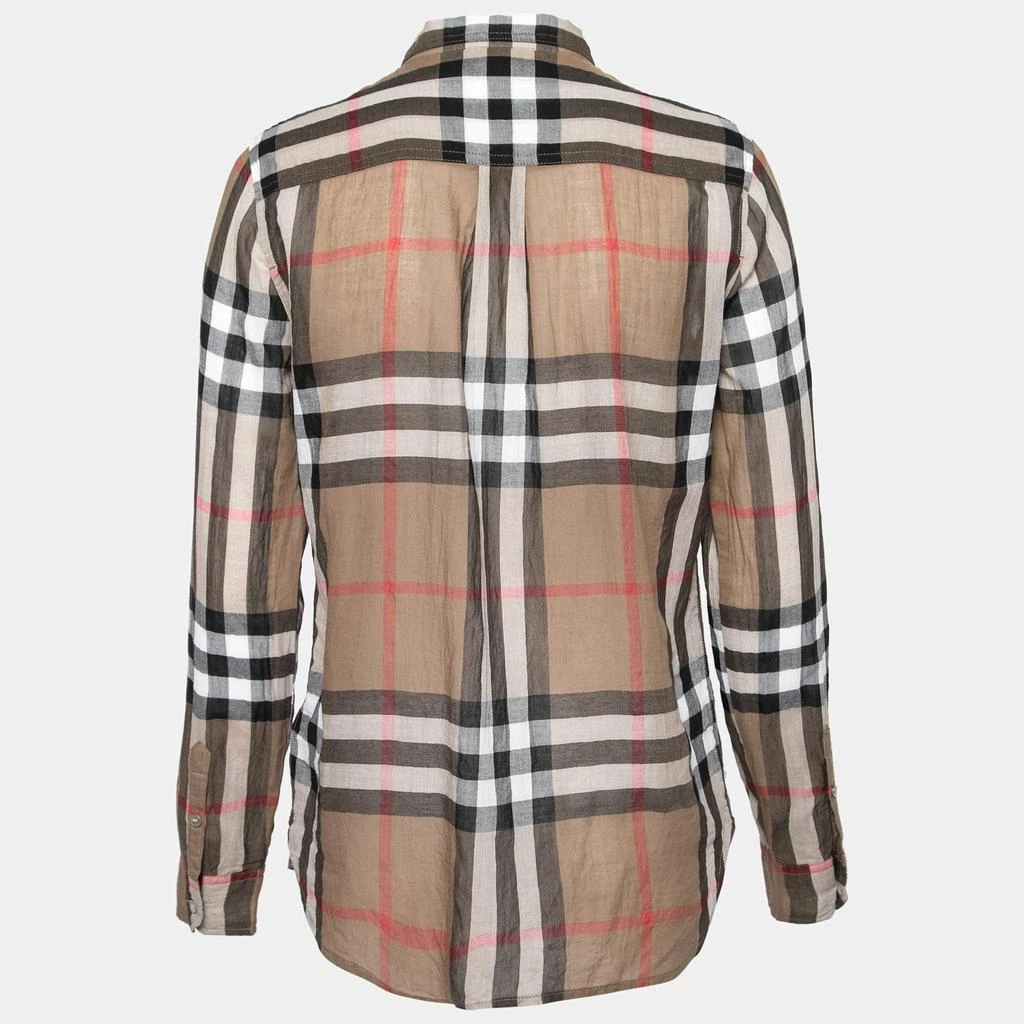 商品[二手商品] Burberry|Burberry Brit Brown Checked Cotton Pocketed Blouse S,价格¥1076,第2张图片详细描述