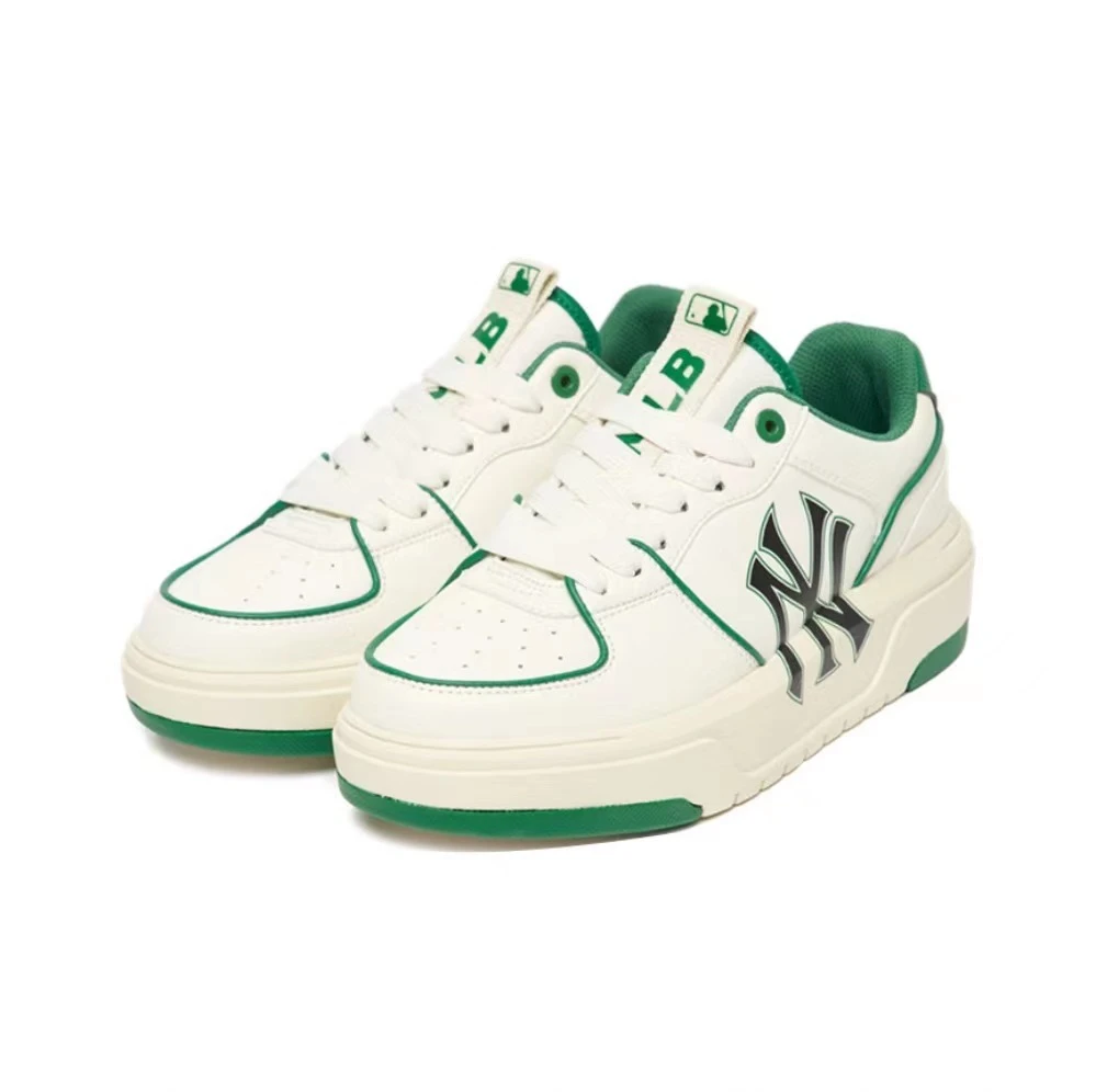 【享贝家】ZY- MLB 纽约洋基队 厚底舒适板鞋 绿色 男女同款 3ASXCA12N-50GNS 商品
