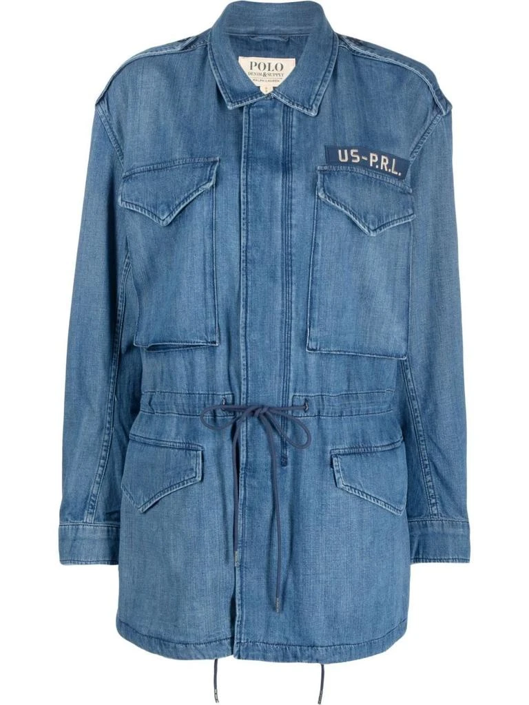 商品Ralph Lauren|Ralph l au ren women's blue cotton jacket,价格¥2664,第1张图片