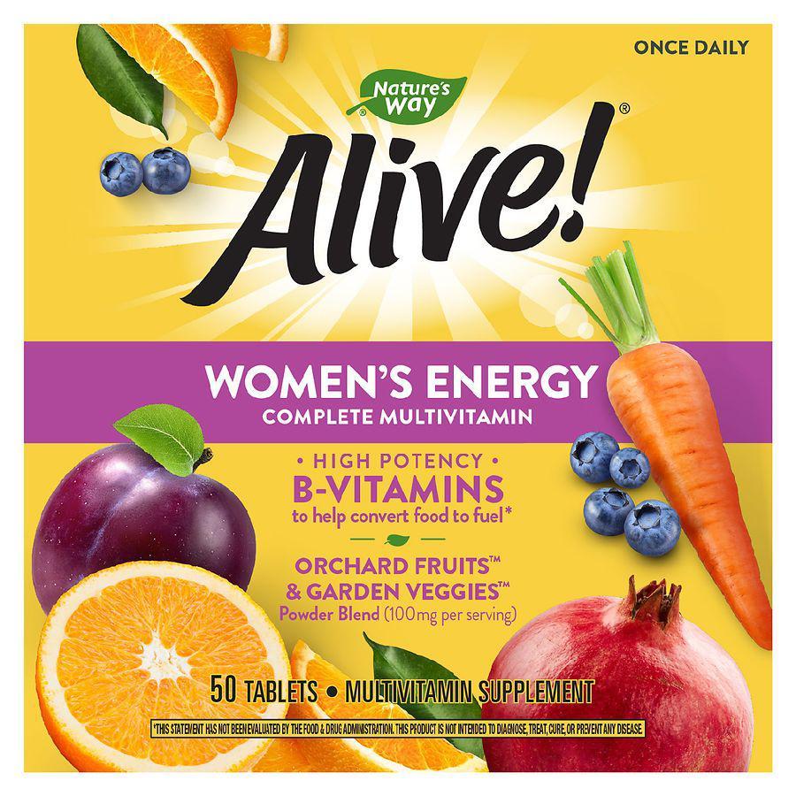 商品Alive!|Women's Energy Multi-Vitamin Tablets,价格¥87,第1张图片