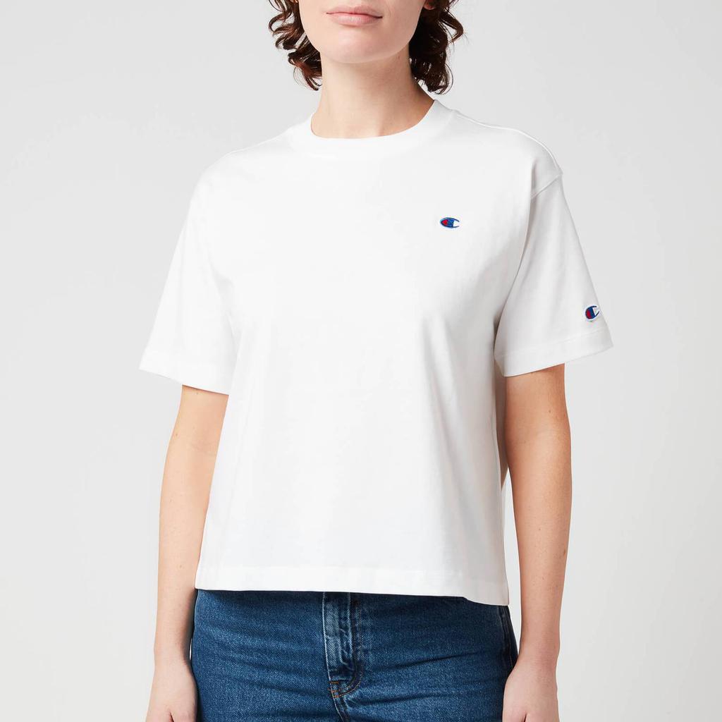 Champion Women's Cropped Crewneck T-Shirt - White商品第1张图片规格展示