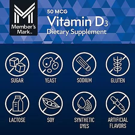 Member's Mark Vitamin D3, 50 mcg, 400 ct. 商品