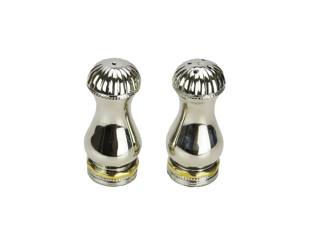 商品Classic Touch Decor|Salt and Pepper Set with Gold Border,价格¥266,第1张图片